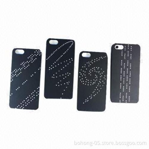 Enchase diamond rubberized PC case for iPhone 5s, different designs available